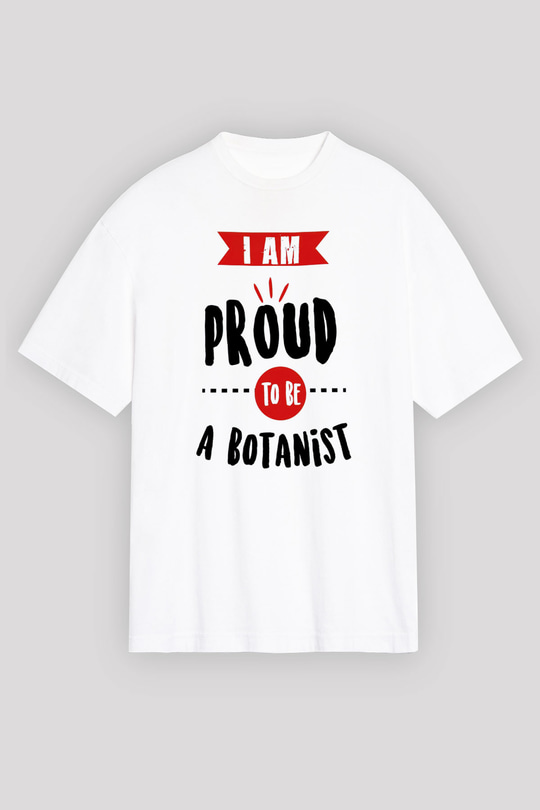 Botanikçi Beyaz Oversize Tişört Oversize T-shirt - TişörtFabrikası