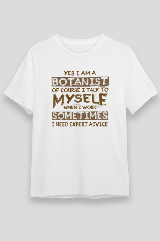 Botanikçi Beyaz Unisex Tişört T-Shirt - TişörtFabrikası