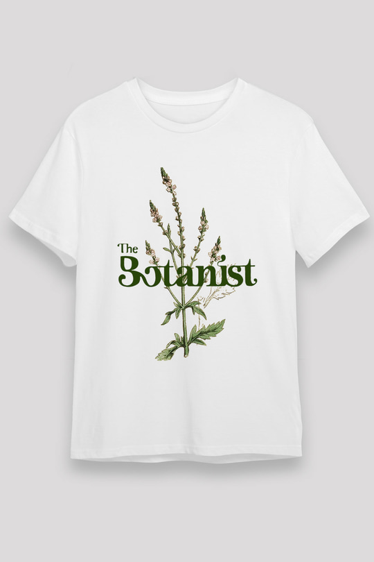 Botanikçi Beyaz Unisex Tişört T-Shirt - TişörtFabrikası