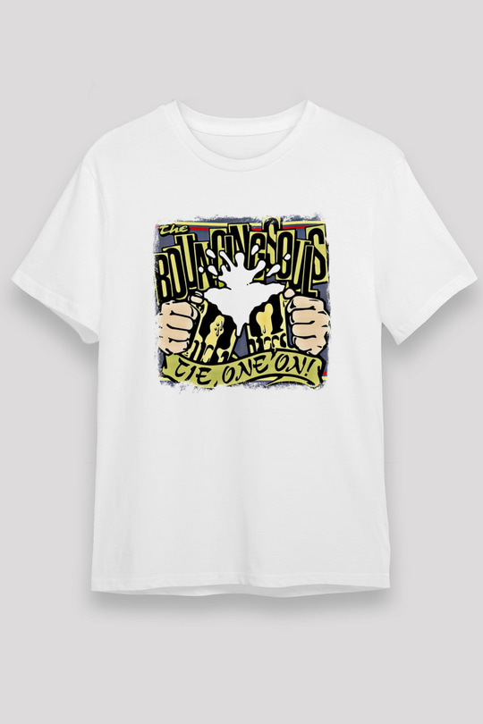 Bouncing Souls Baskılı Unisex Beyaz Tişört