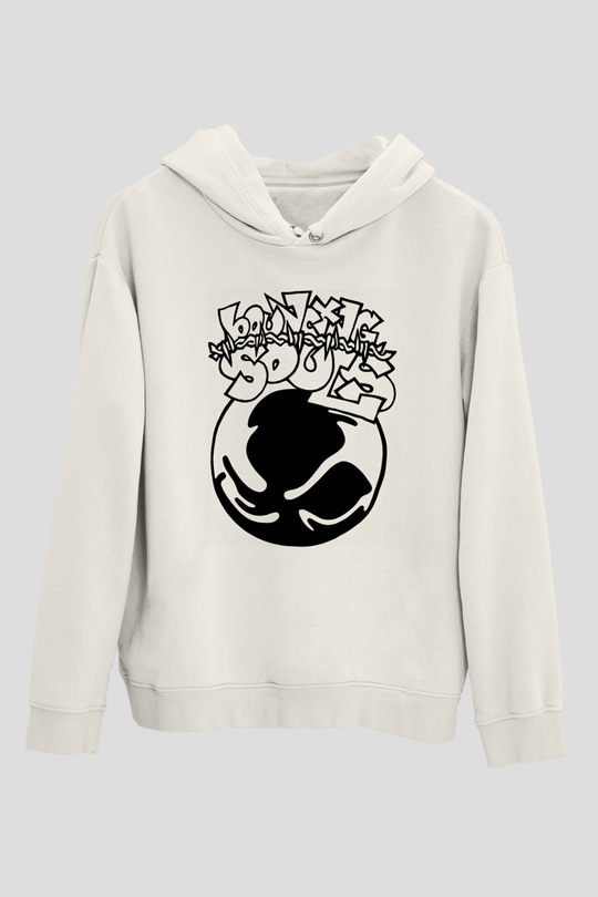 Bouncing Souls Beyaz Unisex Kapüşonlu Sweatshirt