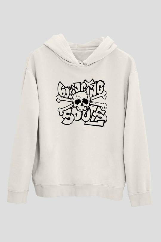 Bouncing Souls Beyaz Unisex Kapüşonlu Sweatshirt