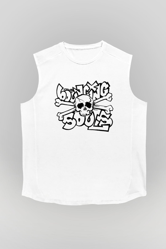 Bouncing Souls Beyaz Unisex Kolsuz Tişört