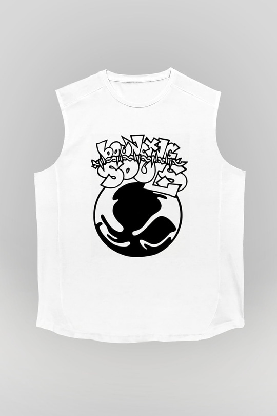 Bouncing Souls Beyaz Unisex Kolsuz Tişört