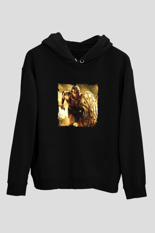 Brad Pitt Baskılı Unisex Siyah Hoodie