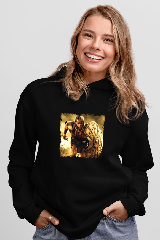 Brad Pitt Baskılı Unisex Siyah Hoodie