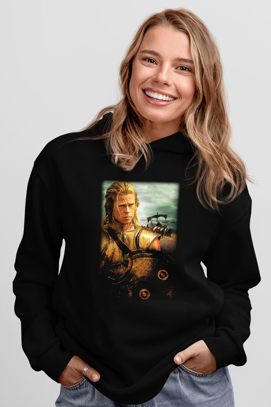 Brad Pitt Siyah Unisex Hoodie