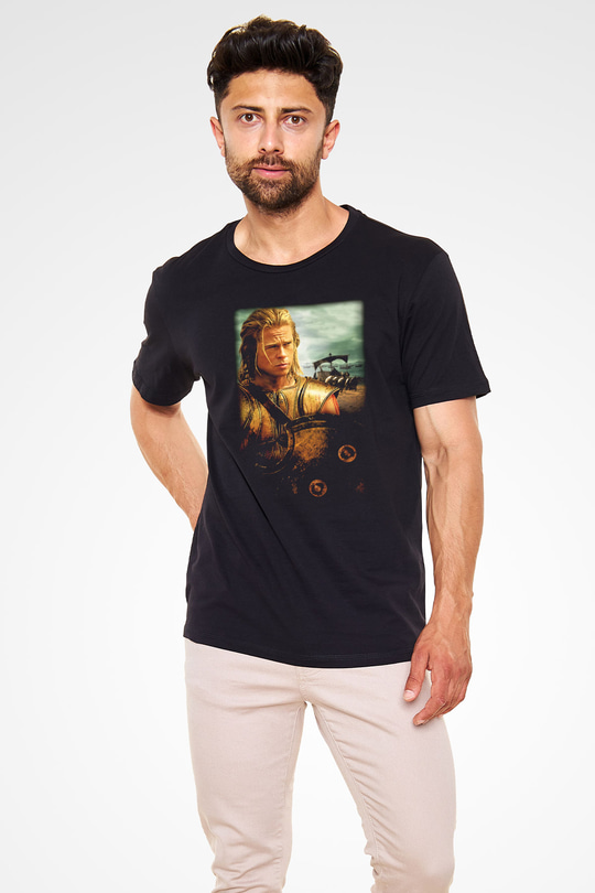 Brad Pitt Siyah Unisex Tişört T-Shirt - TişörtFabrikası