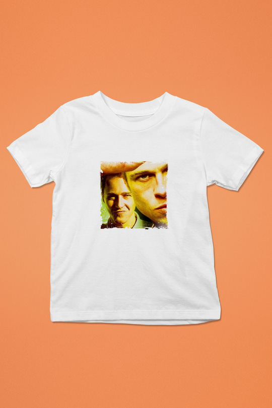 Brad Pitt Unisex Baskılı Beyaz Çocuk Tişört
