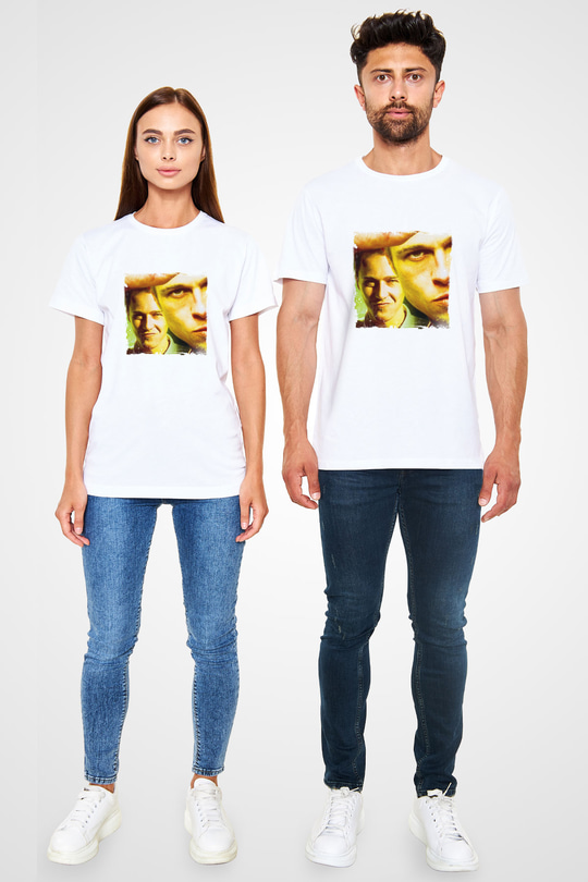Brad Pitt Unisex Baskılı Beyaz Tişört