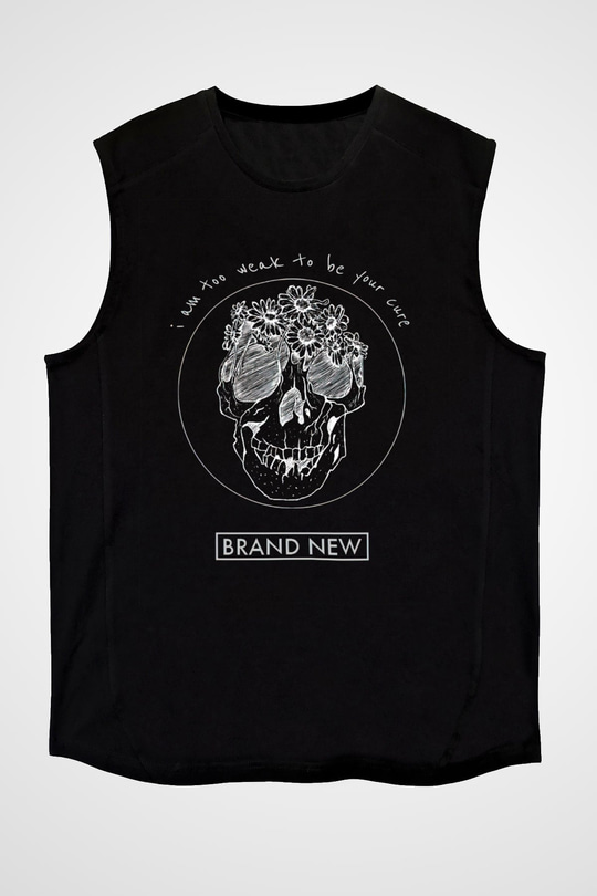 Brand New Siyah Unisex Kolsuz Tişört
