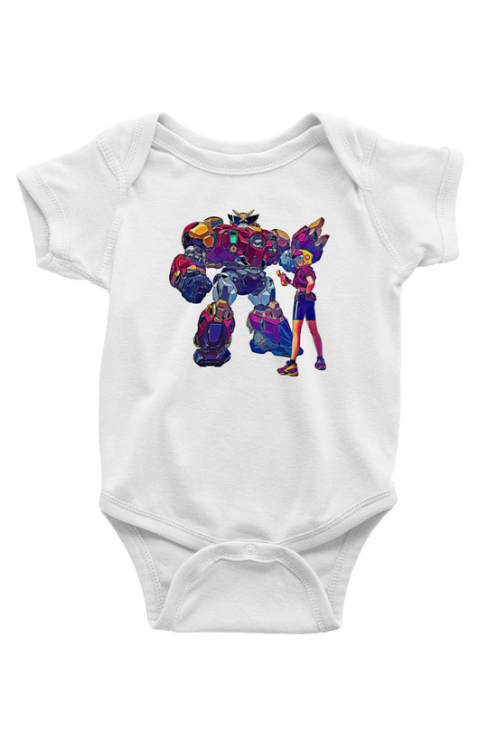 Brawl Stars Baskılı Beyaz Unisex Bebek Body - Zıbın