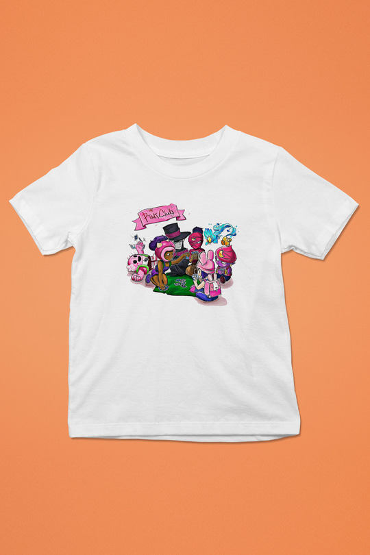 Brawl Stars Baskılı Beyaz Unisex Beyaz Çocuk Tişört - Tshirt