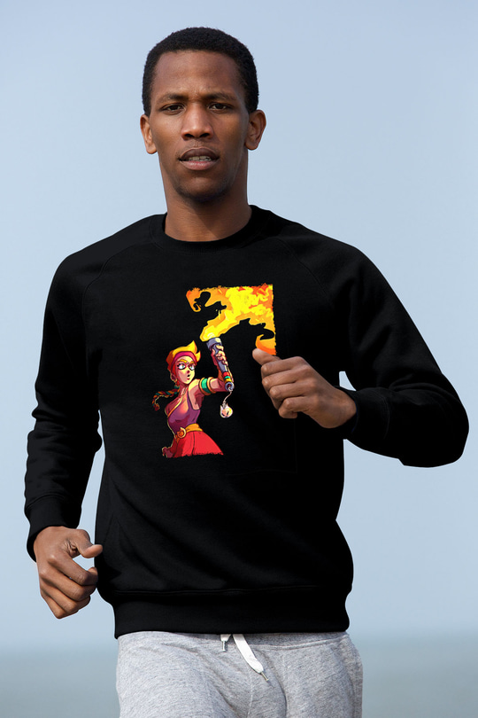 Brawl Stars Baskılı Unisex Siyah Sweatshirt