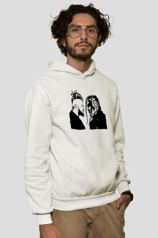 Bray Wyatt Baskılı Beyaz Unisex Hoodie