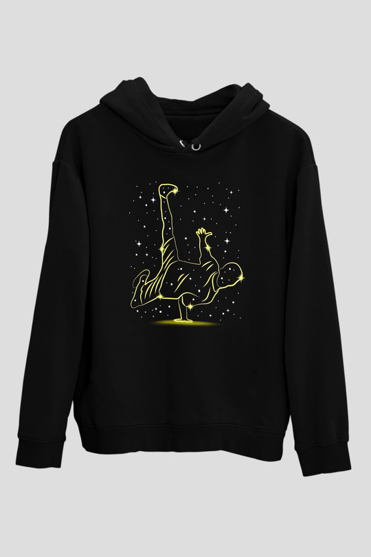 Breakdans Siyah Unisex Hoodie
