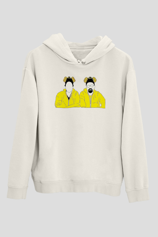 Breaking Bad Heisenberg Beyaz Unisex Hoodie