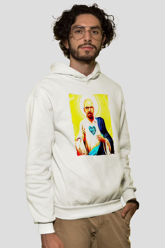 Breaking Bad Heisenberg Beyaz Unisex Hoodie