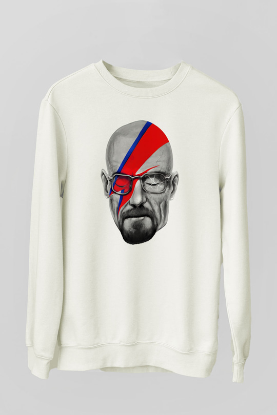Breaking Bad Heisenberg Beyaz Unisex Sweatshirt