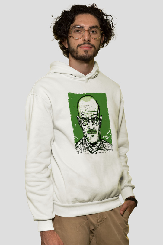Breaking Bad Heisenberg Hail To The King Beyaz Unisex Hoodie