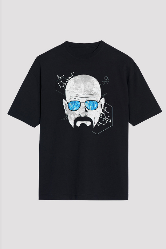 Breaking Bad Heisenberg Siyah Unisex Oversize Tişört T-Shirt
