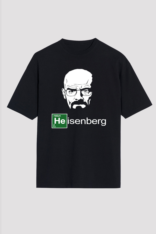 Breaking Bad Heisenberg Siyah Unisex Oversize Tişört T-Shirt
