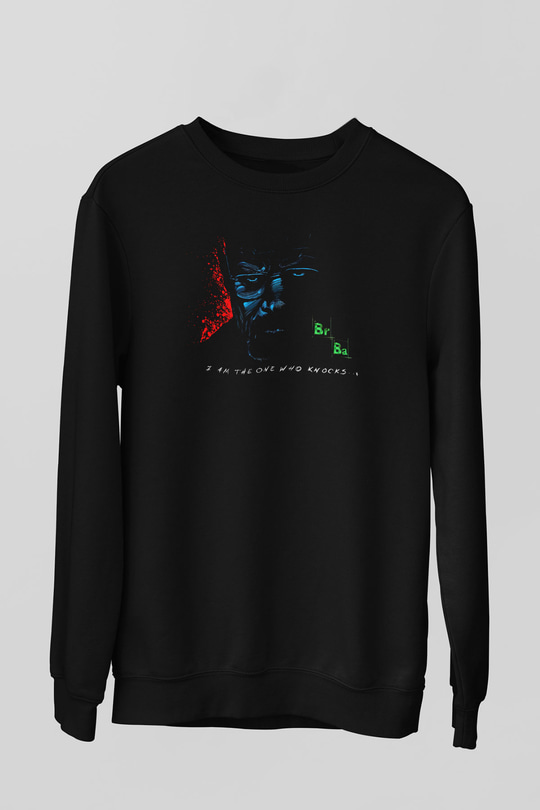 Breaking Bad Heisenberg Siyah Unisex Sweatshirt