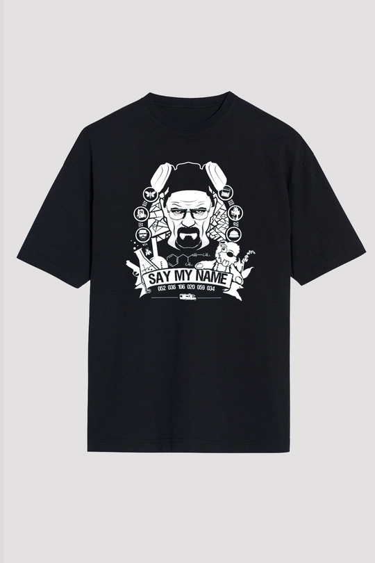 Breaking Bad Heisenberg Siyah Oversize Tişört Oversize T-shirt