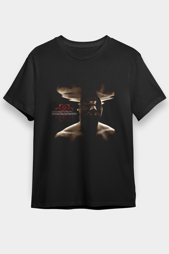 Breaking Benjamin Baskılı Unisex Siyah Tişört