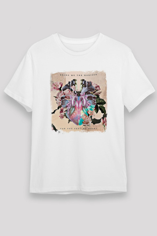 Bring Me the Horizon Baskılı Unisex Beyaz Tişört