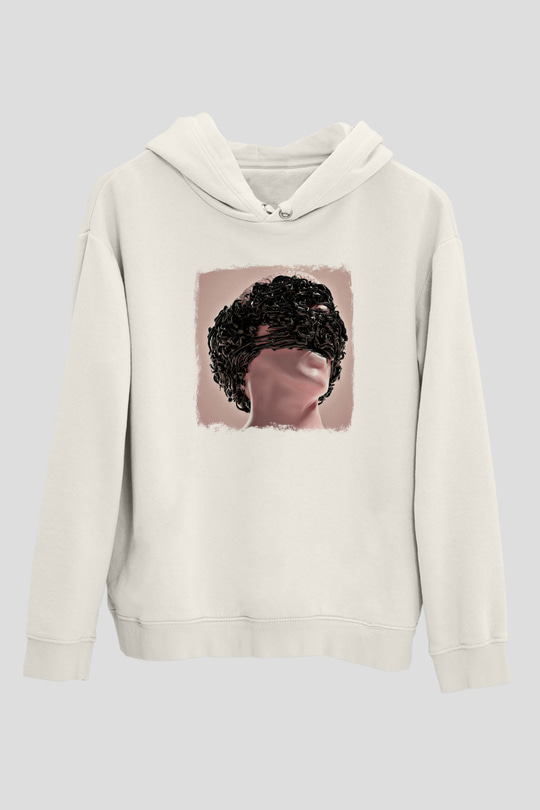 Bring Me the Horizon Baskılı Unisex Beyaz Hoodie