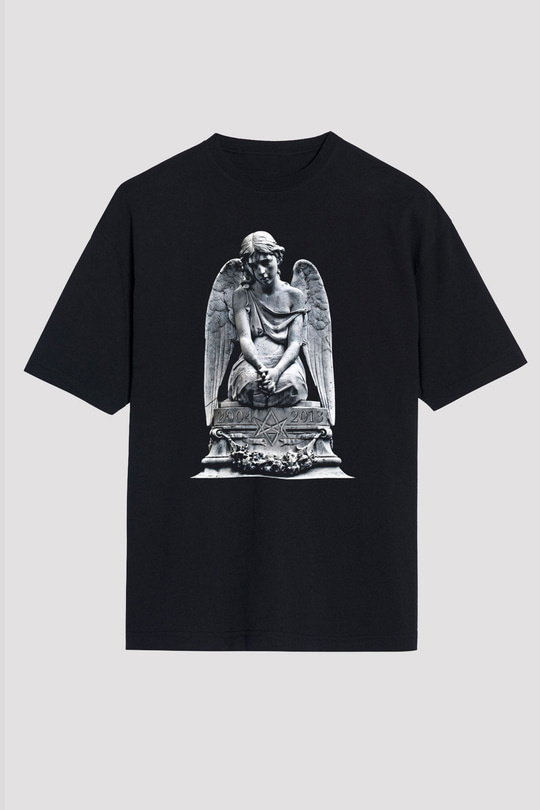 Bring Me the Horizon Baskılı Unisex Siyah Oversize Tişört