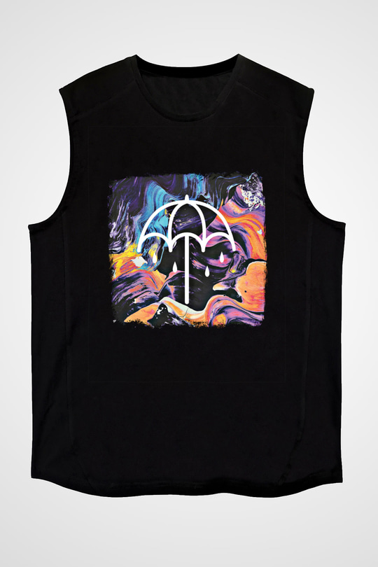 Bring Me the Horizon Baskılı Unisex Siyah Kolsuz Tişört