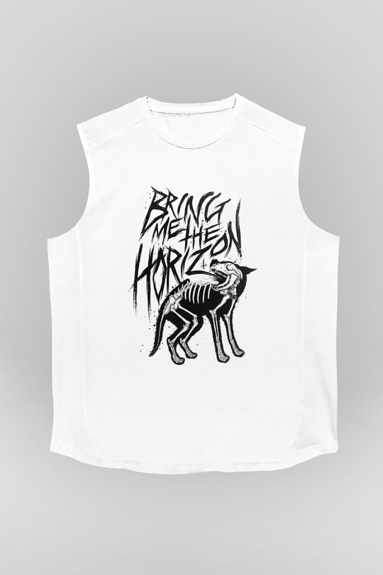 Bring Me the Horizon Beyaz Unisex Kolsuz Tişört