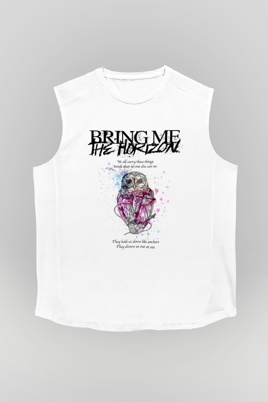 Bring Me the Horizon Beyaz Unisex Kolsuz Tişört