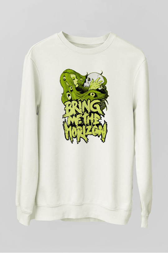 Bring Me the Horizon Beyaz Unisex Sweatshirt