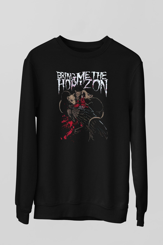 Bring Me the Horizon Siyah Unisex Sweatshirt