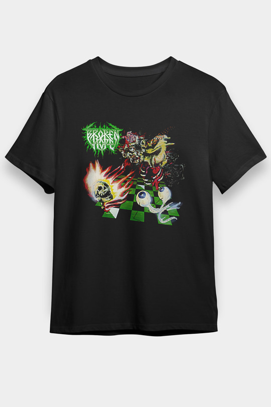Broken Hope Baskılı Unisex Siyah Tişört - Tshirt