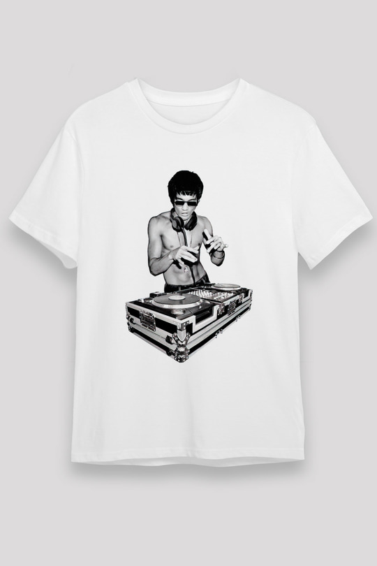 Bruce Lee Beyaz Unisex Tişört T-Shirt - TişörtFabrikası