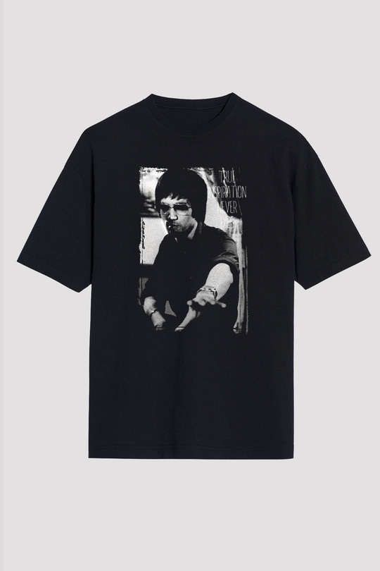 Bruce Lee Siyah Unisex Oversize Tişört T-Shirt