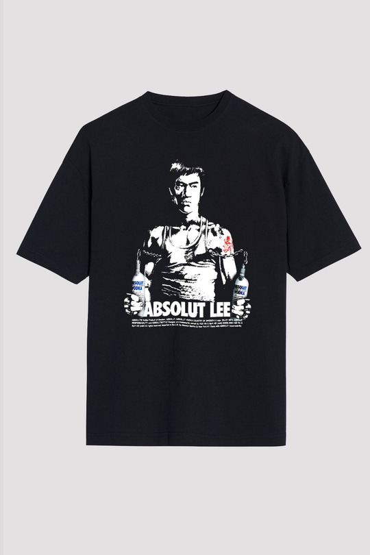 Bruce Lee Siyah Unisex Oversize Tişört T-Shirt