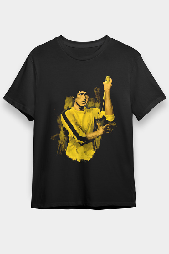 Bruce Lee Siyah Unisex Tişört T-Shirt - TişörtFabrikası