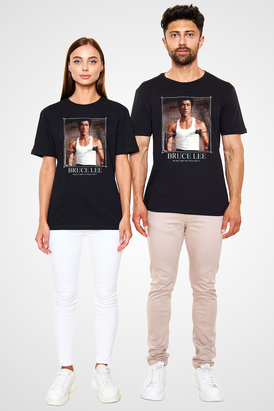 Bruce Lee Siyah Unisex Tişört T-Shirt - TişörtFabrikası