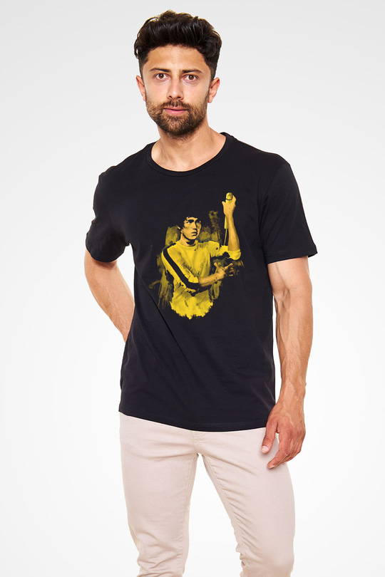 Bruce Lee Siyah Unisex Tişört T-Shirt - TişörtFabrikası
