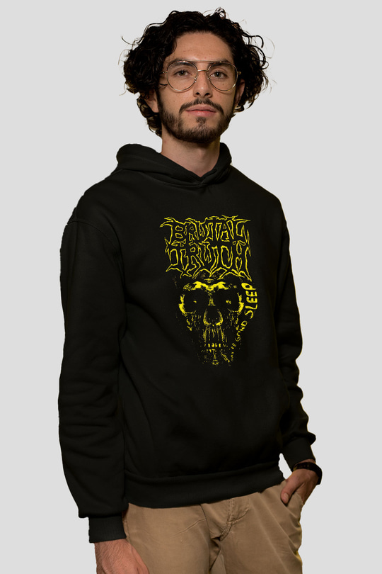 Brutal Truth Siyah Unisex Kapüşonlu Sweatshirt