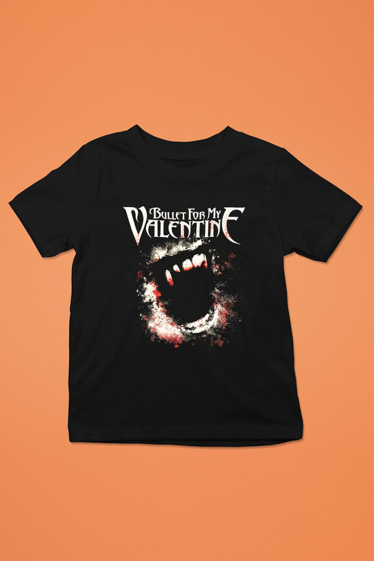 Bullet for My Valentine Baskılı Siyah Unisex Çocuk Tişört