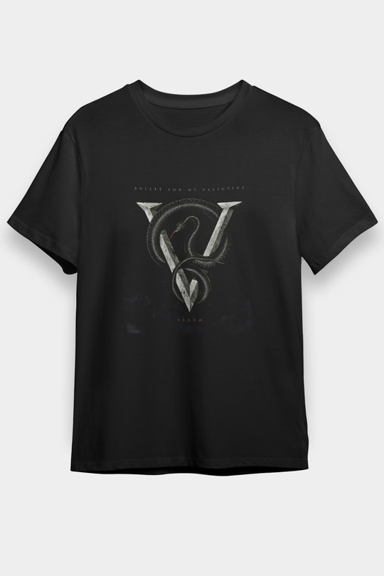 Bullet for My Valentine Baskılı Unisex Siyah Tişört