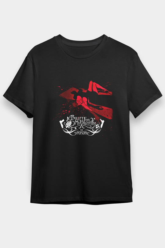 Bullet for My Valentine Baskılı Unisex Siyah Tişört