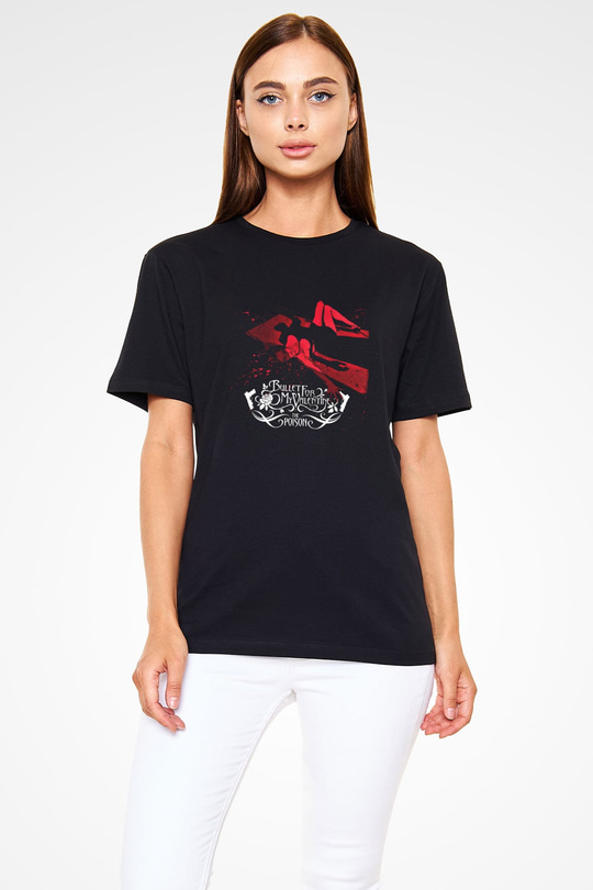 Bullet for My Valentine Baskılı Unisex Siyah Tişört