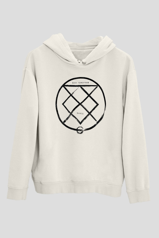 Bury Tomorrow Baskılı Beyaz Unisex Kapüşonlu Sweatshirt